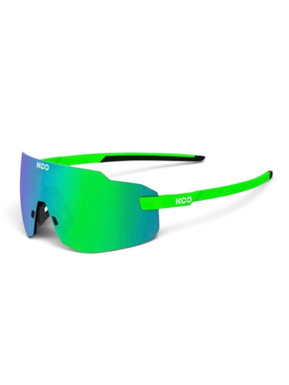 Koo Supernova Kask  Lime Lens: Green Mirror Cycling Sunglasses OEY00007 914 NEW